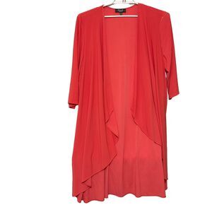 R&M Collection Woman’s Size 22W Coral Dressy Flyaway Jacket